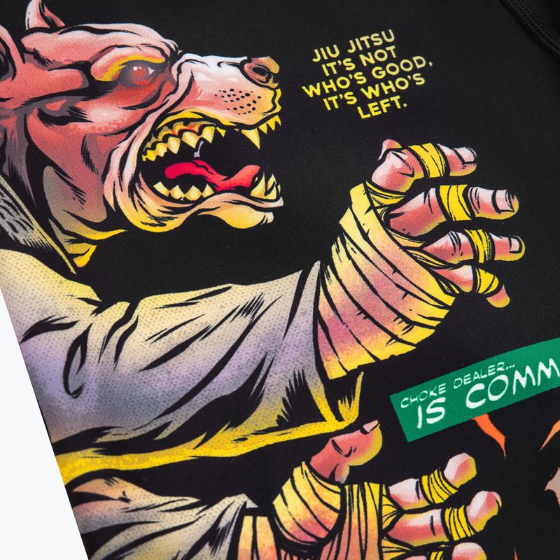 Pantaloni scurți de compresie pentru bărbați Pitbull West Coast Masters of BJJ Hilltop black 4