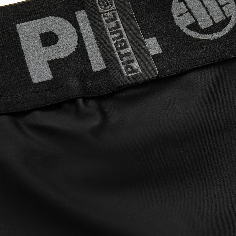 Pantaloni scurți de compresie pentru bărbați Pitbull West Coast Masters of BJJ Hilltop black 6