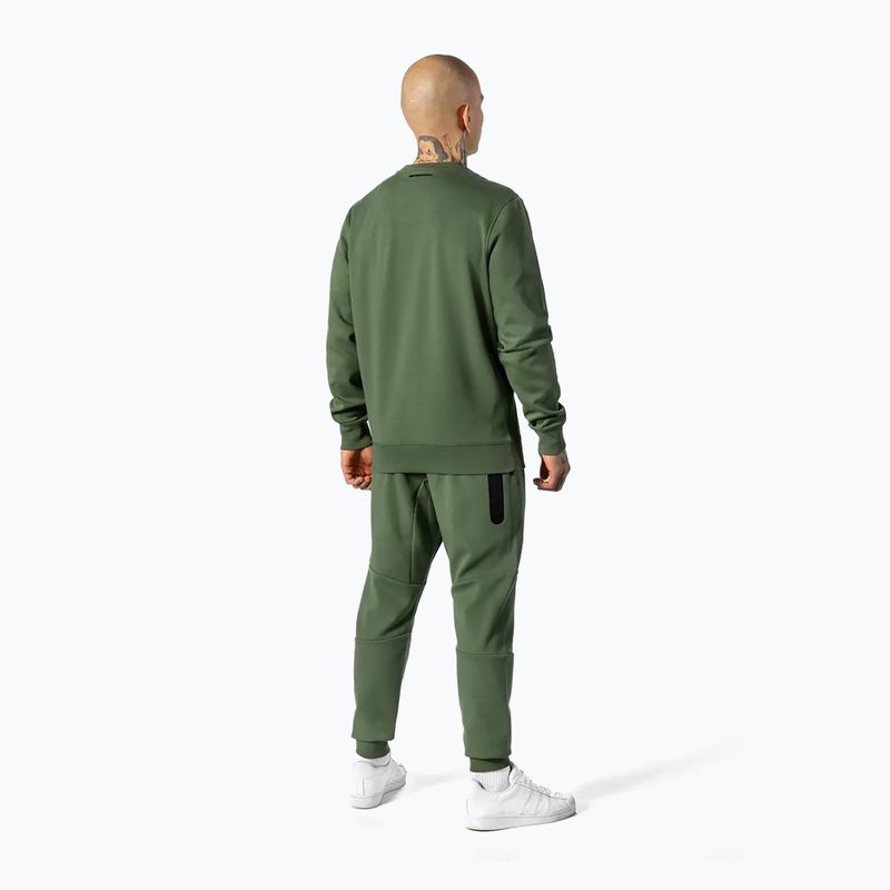 Pulover pentru bărbați Pitbull West Coast Beyer Crewneck Olive 4