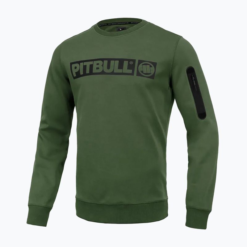 Pulover pentru bărbați Pitbull West Coast Beyer Crewneck Olive 5