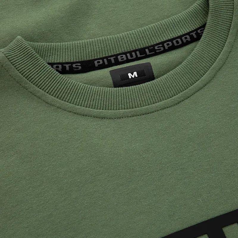 Pulover pentru bărbați Pitbull West Coast Beyer Crewneck Olive 8