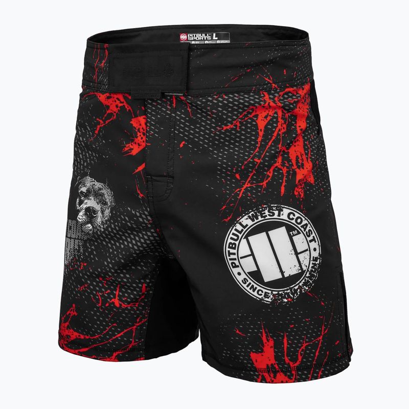 Pantaloni scurți de antrenament Pitbull Grappling Blood Dog II black 4