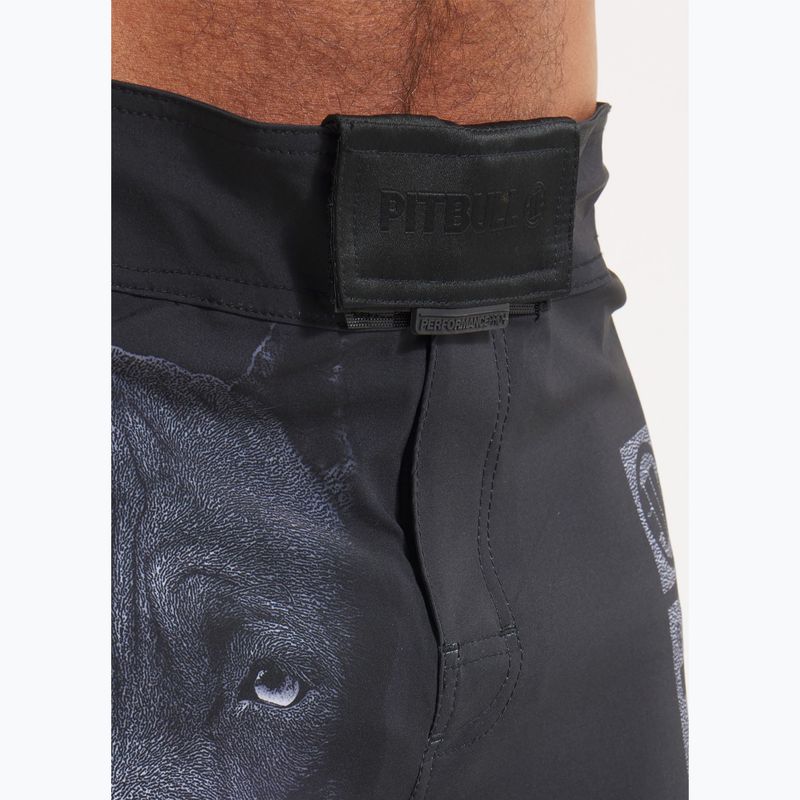 Pantaloni scurți de grappling pentru bărbați Pitbull West Coast Grappling 3 Born in 1989 black 6