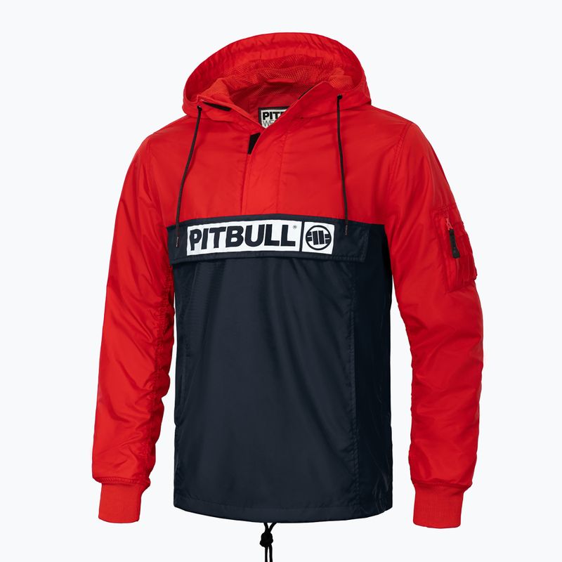 Pitbull West Coast jachetă pentru bărbați Loring Two-Color Kangaroo roșu/marină închisă 4