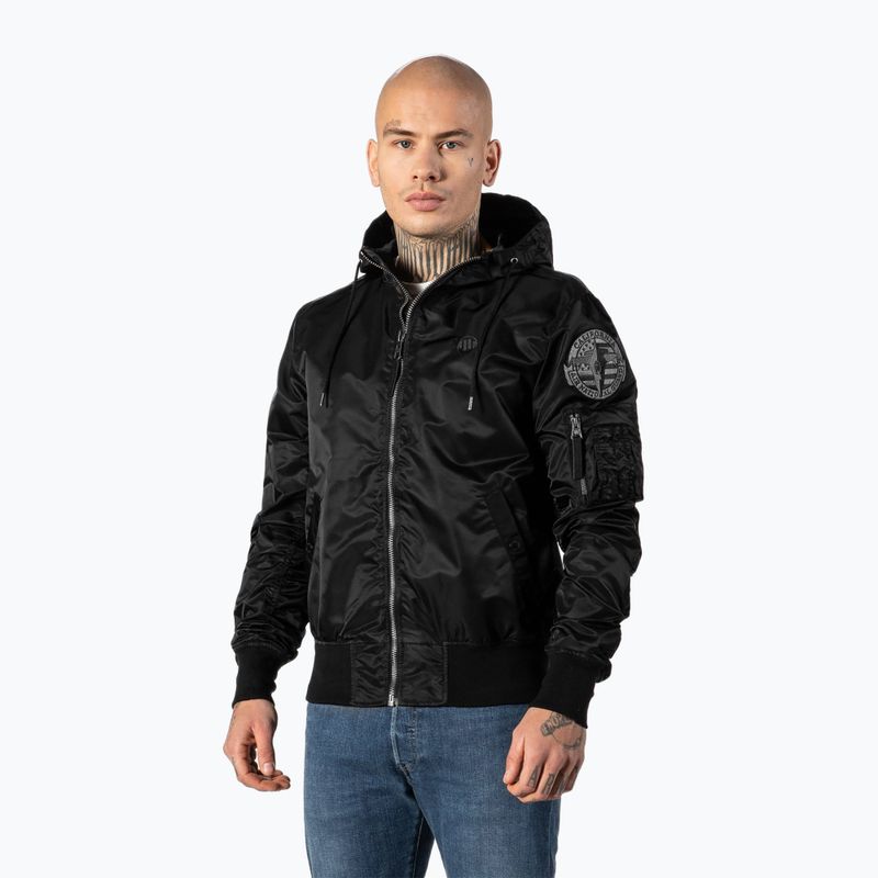 Jachetă pentru bărbați Pitbull West Coast Starwood 2 Hooded Flight black