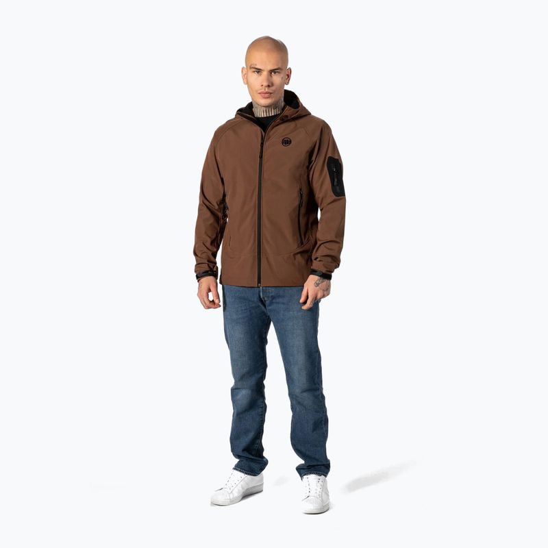 Jachetă softshell pentru bărbați Pitbull West Coast Rockfish 2 Softshell brown 2