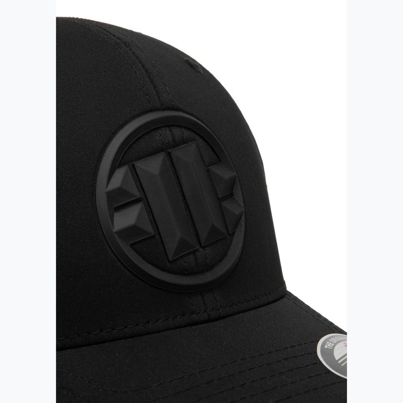 Șapcă pentru bărbați Pitbull West Coast Full Cap Logo 3D Angle Welding black 3