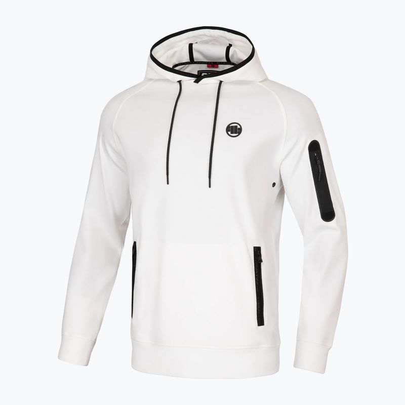 Hanorac pentru bărbați Pitbull West Coast Stafford Hooded off white