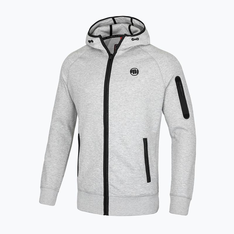 Bluză pentru bărbați Pitbull Hermes Hooded Zip grey/melange 4