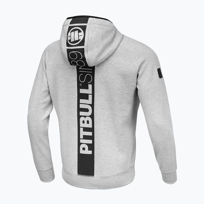 Bluză pentru bărbați Pitbull Hermes Hooded Zip grey/melange 5