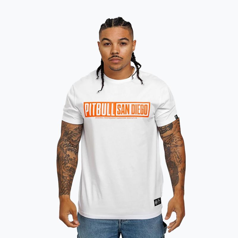 Tricou pentru bărbați Pitbull Eighty Nine Dog white