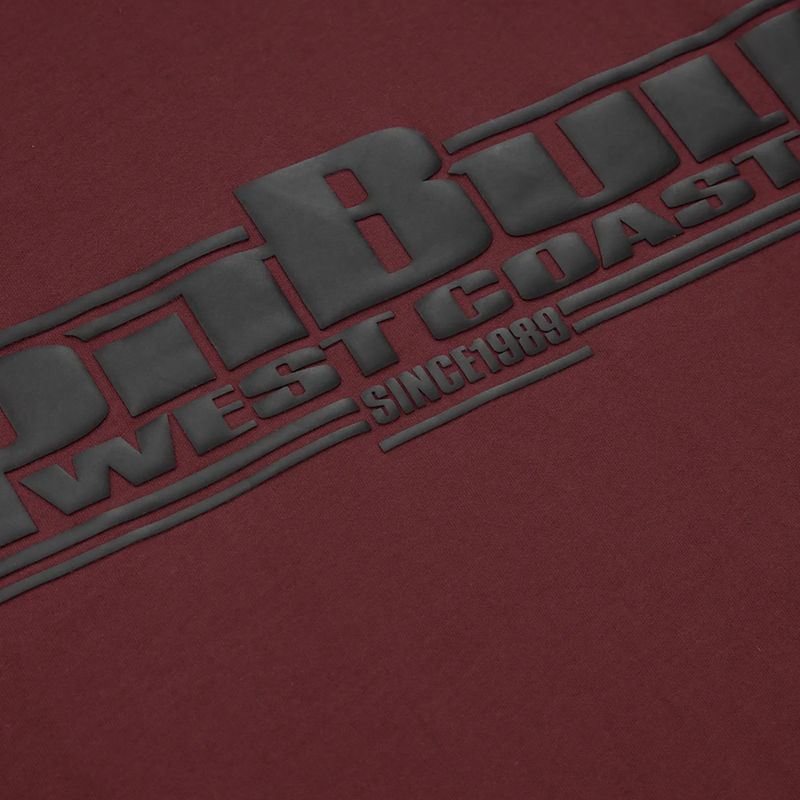Tricou pentru bărbați Pitbull West Coast T-S Classic Boxing burgundy 3