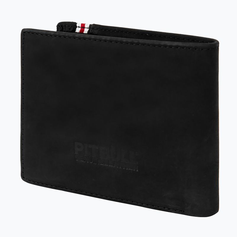 Portofel pentru bărbați  Pitbull Lin Wood 2 Embosed Leather black 2