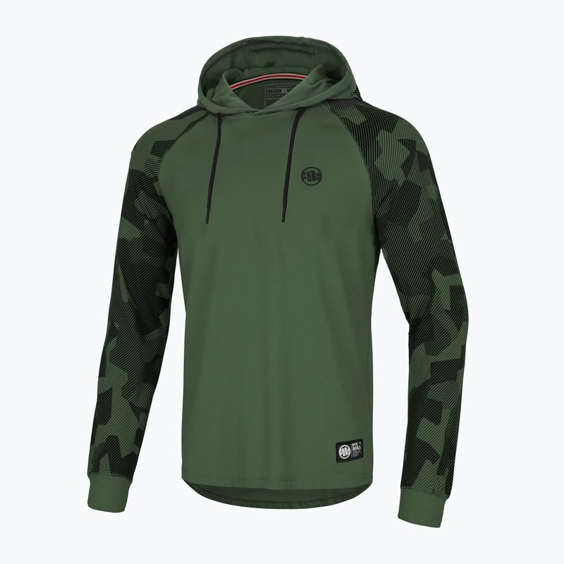 Hanorac pentru bărbați Pitbull West Coast Hilltop Hooded olive