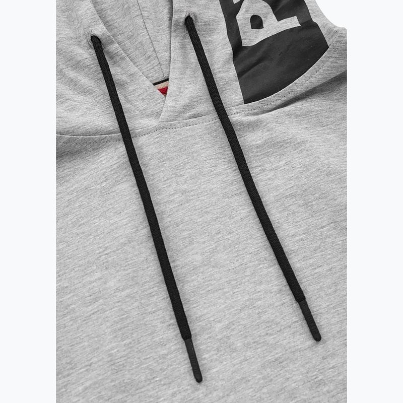 Tank top pentru bărbați  Pitbull Hilltop Hooded Sleeveless grey/melange