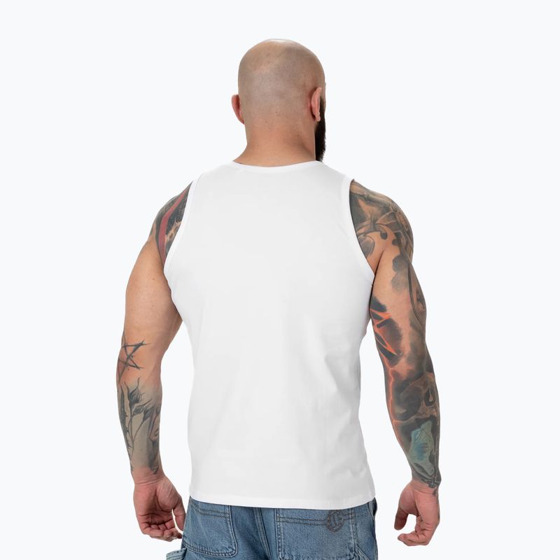 Tank top pentru bărbați Pitbull West Coast Small Logo white 3