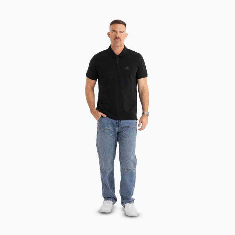 Tricou polo pentru bărbați Pitbull West Coast Polo Pique Regular black 2