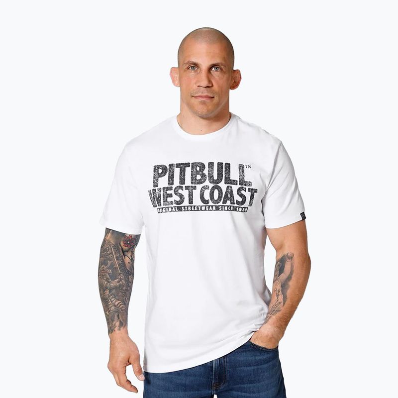 Tricou alb pentru bărbați Pitbull West Coast Mugshot 2