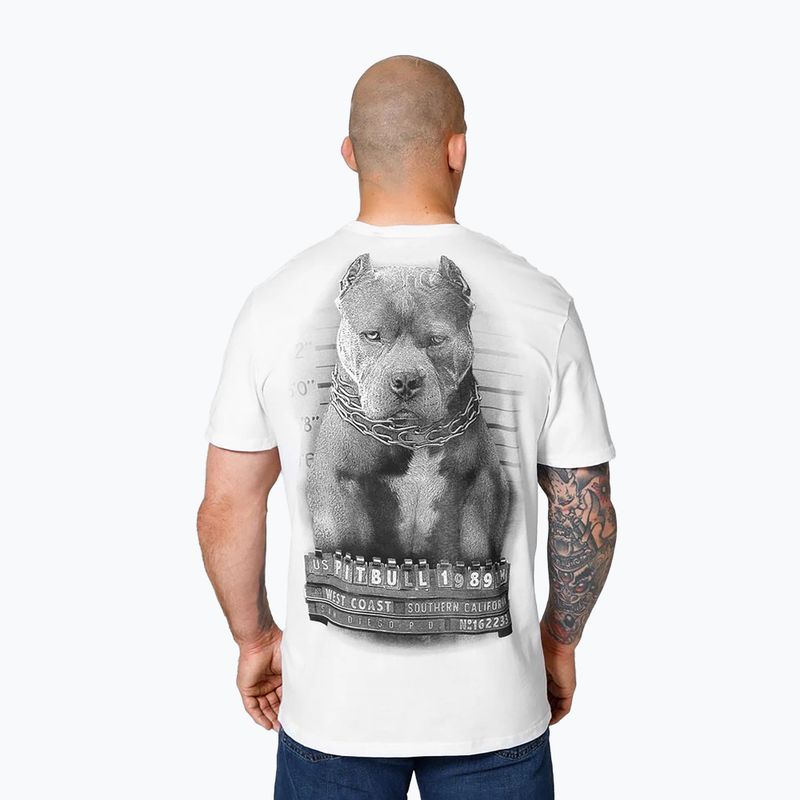 Tricou alb pentru bărbați Pitbull West Coast Mugshot 2