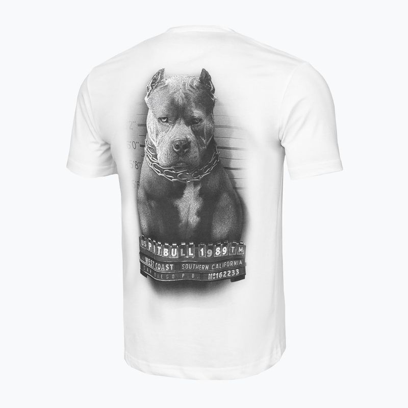 Tricou alb pentru bărbați Pitbull West Coast Mugshot 2