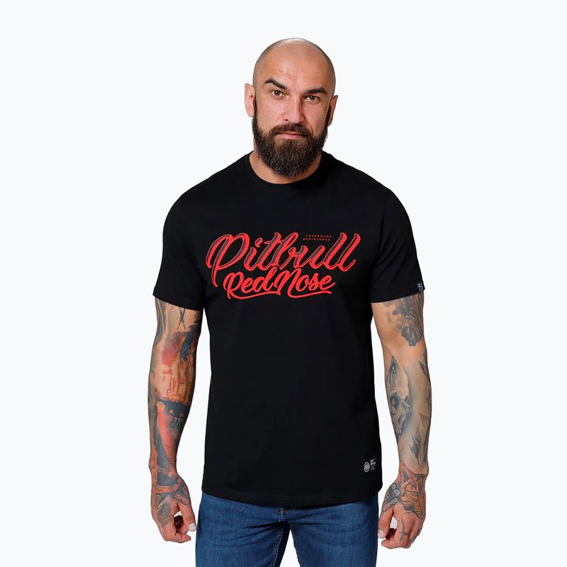 Pitbull West Coast West Coast Red Nose 23 negru tricou pentru bărbați