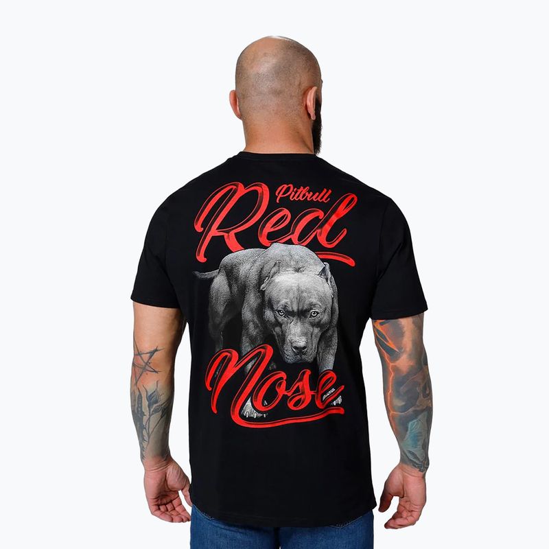 Pitbull West Coast West Coast Red Nose 23 negru tricou pentru bărbați