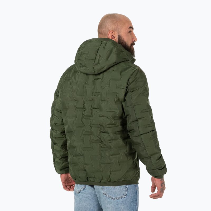 Jachetă de puf Pitbull West Coast pentru bărbați Firestone olive 3
