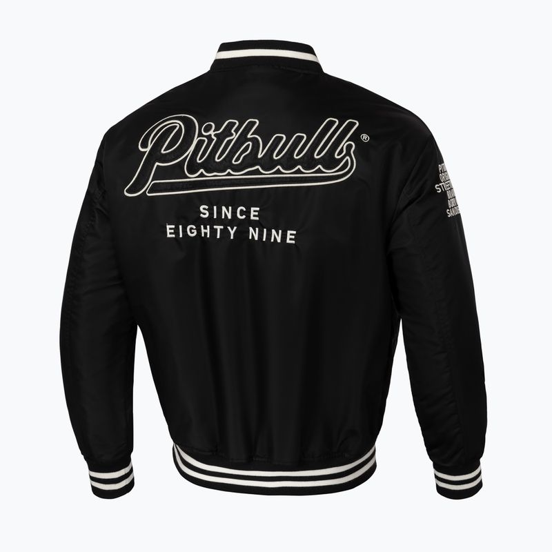 Jachetă de iarnă Pitbull Seabridge Varsity pentru bărbați negru 3