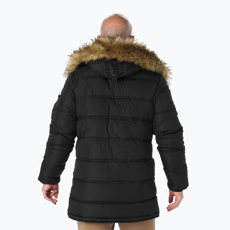 Jachetă de iarnă pentru bărbați Pitbull West Coast Parka Kingston negru 2