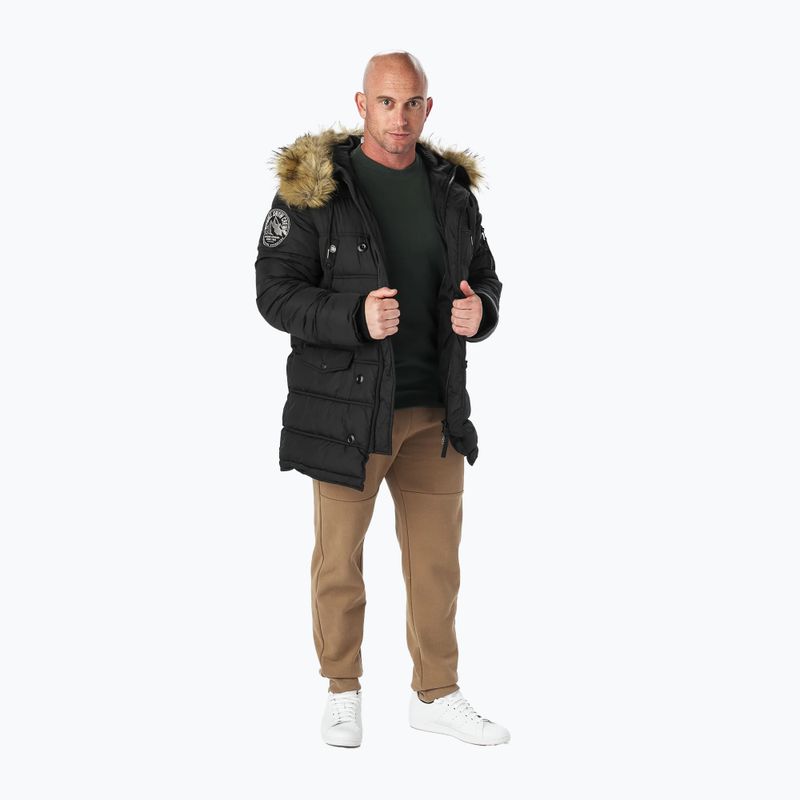 Jachetă de iarnă pentru bărbați Pitbull West Coast Parka Kingston negru 3