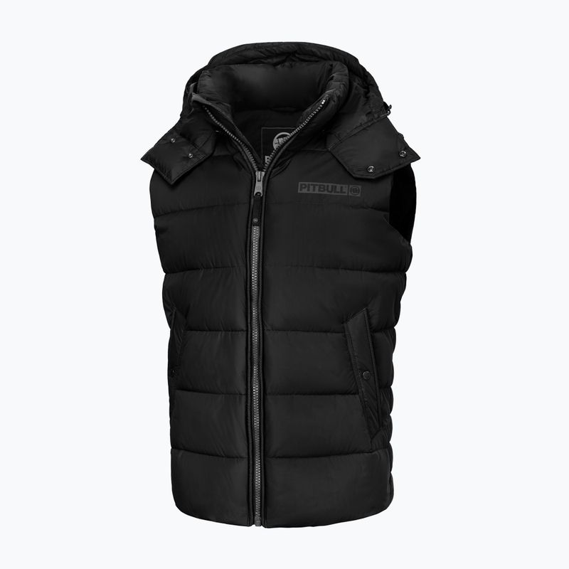 Pitbull West Coast jachetă de iarnă pentru bărbați Perseus Hooded Vest negru 4