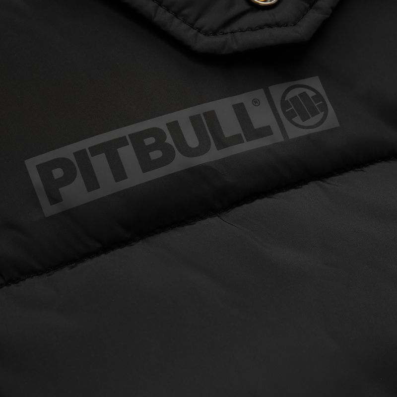 Pitbull West Coast jachetă de iarnă pentru bărbați Perseus Hooded Vest negru 7