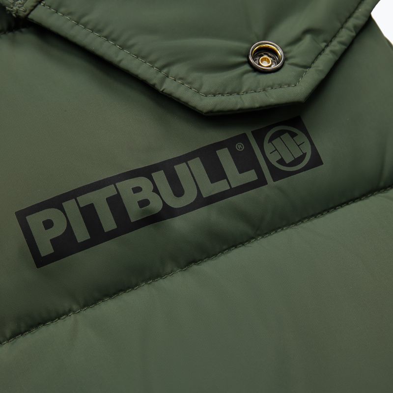 Pitbull West Coast jachetă de iarnă pentru bărbați Perseus Hooded Vest olive 7