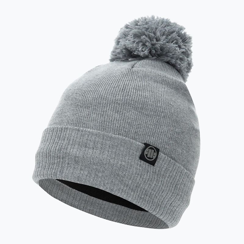 Căciulă de iarnă pentru bărbați Pitbull Beanie Bubble Small Logo grey/melange    Noutate