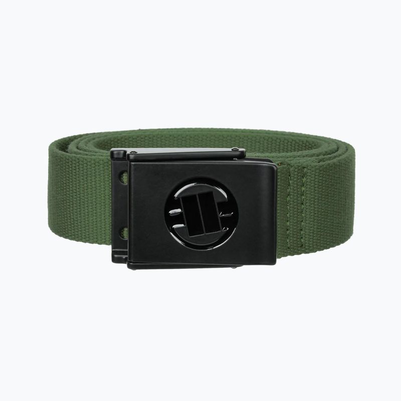 Curea pentru pantaloni Pitbull Hilltop Embossed Webbing olive