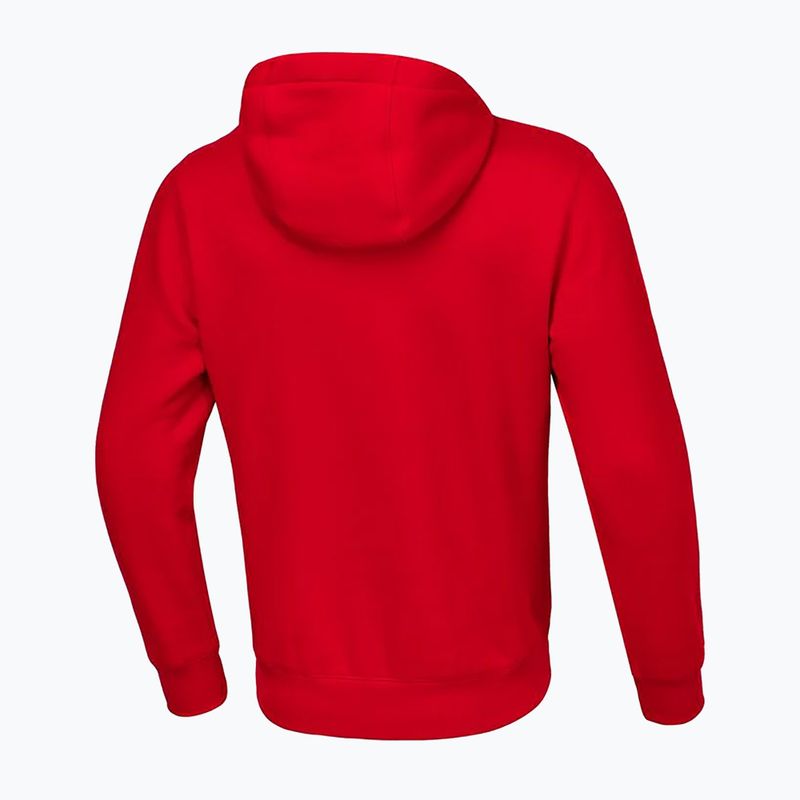 Bluză pentru bărbați Pitbull Small Logo Hooded Zip red 2