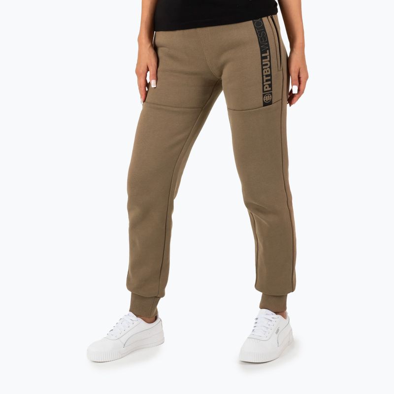 Pitbull West Coast pantaloni Hilltop pentru femei, maro coiot