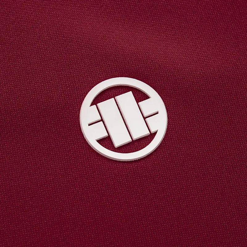 Bărbați Pitbull West Coast Trackjacket Bandă Logo Terry Group Burgundy 6