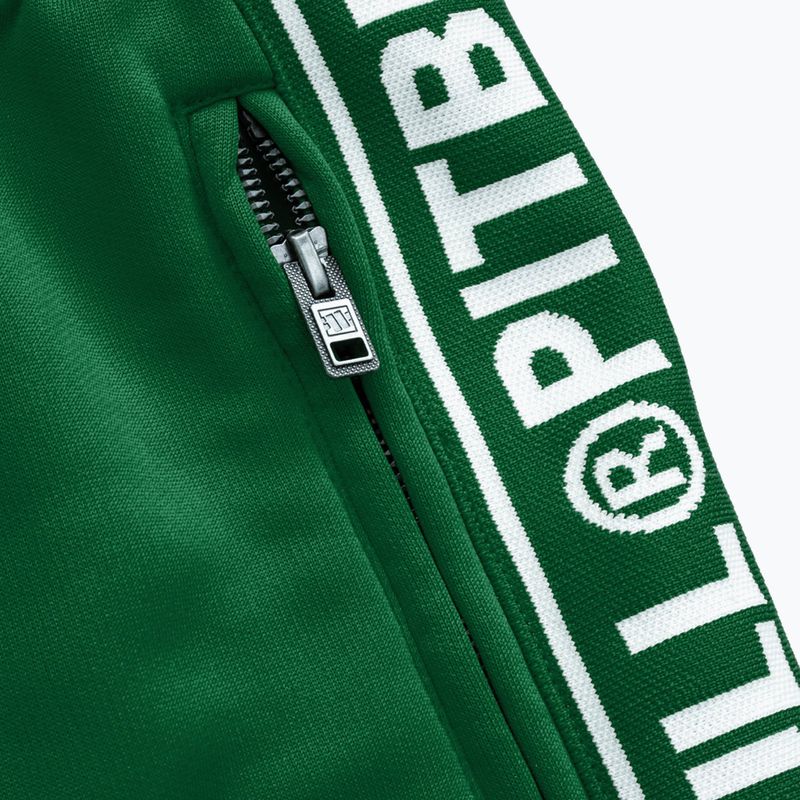 Pantaloni de trening pentru bărbați Pitbull West Coast Bandă Logo Terry Group verde 5