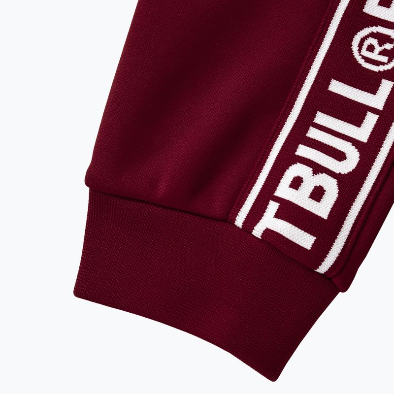 Pantaloni de trening Pitbull West Coast pentru bărbați Bandă Logo Terry Group burgundy 8