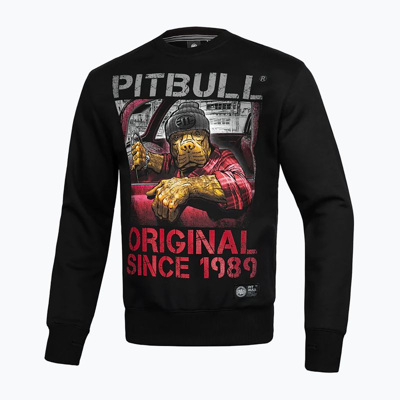 Bărbați Pitbull West Coast Drive Crewneck negru pulover negru 3