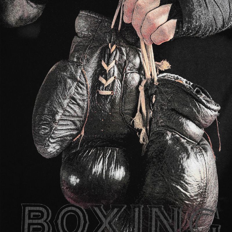 Tricou cu guler creionat Pitbull West Coast Boxing FD pentru bărbați negru 7