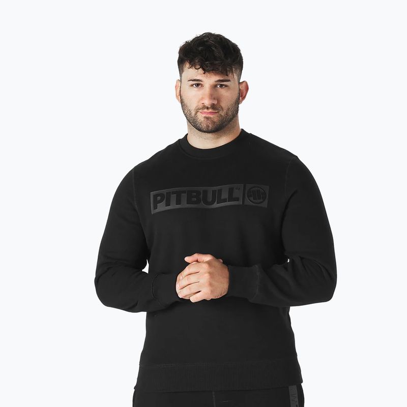 Bluză pentru bărbați Pitbull Hilltop Crewneck black