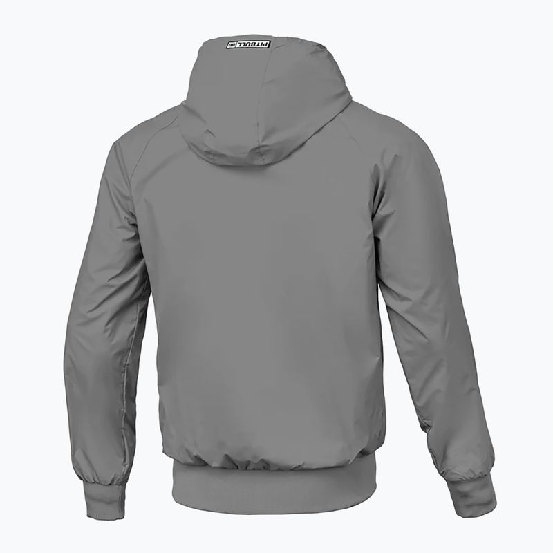 Jachetă pentru bărbați Pitbull West Coast Athletic Logo Hooded Nylon light grey 2