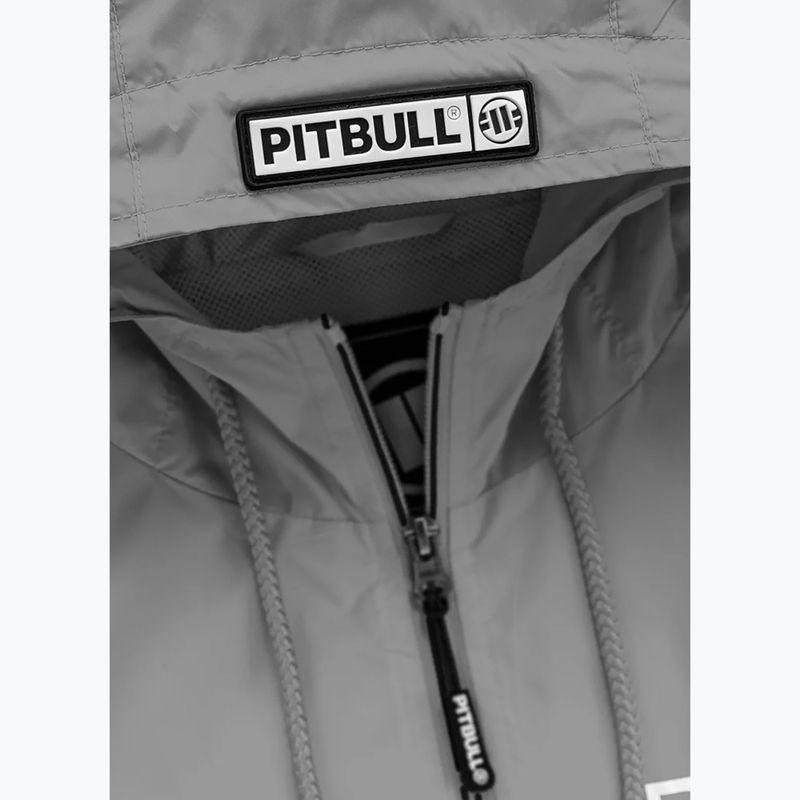 Jachetă pentru bărbați Pitbull West Coast Athletic Logo Hooded Nylon light grey 3