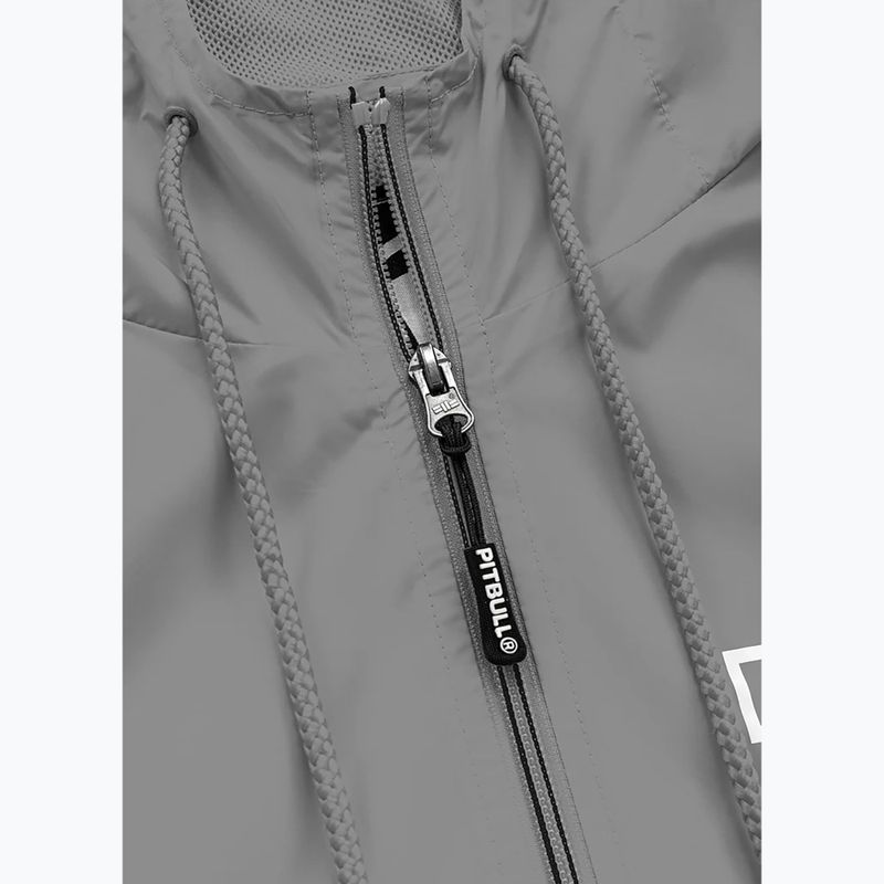 Jachetă pentru bărbați Pitbull West Coast Athletic Logo Hooded Nylon light grey 4