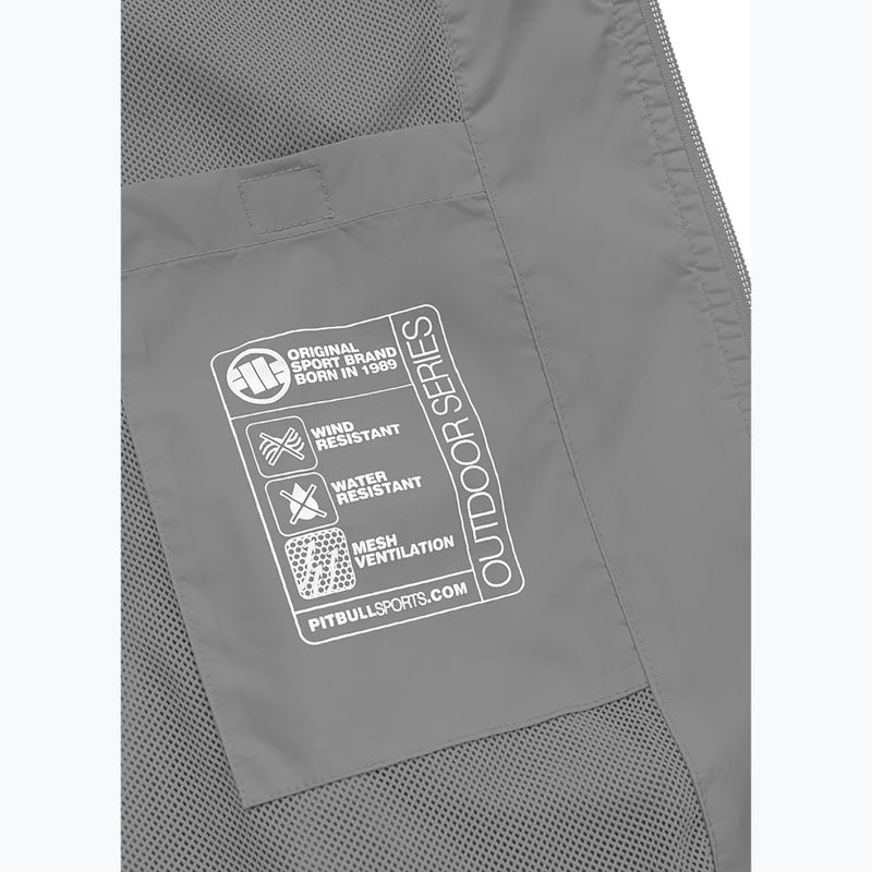 Jachetă pentru bărbați Pitbull West Coast Athletic Logo Hooded Nylon light grey 8