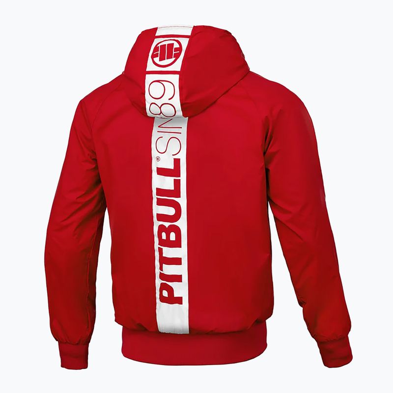 Jachetă pentru bărbați Pitbull West Coast Athletic Hilltop Hooded Nylon red 2