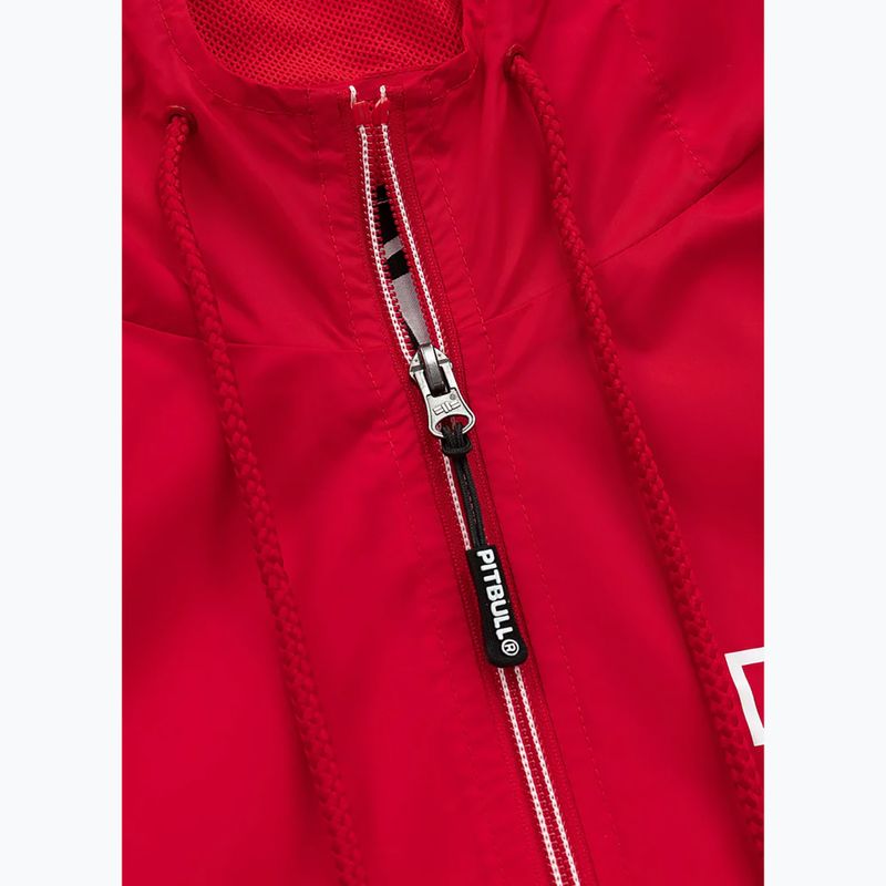 Jachetă pentru bărbați Pitbull West Coast Athletic Hilltop Hooded Nylon red 4