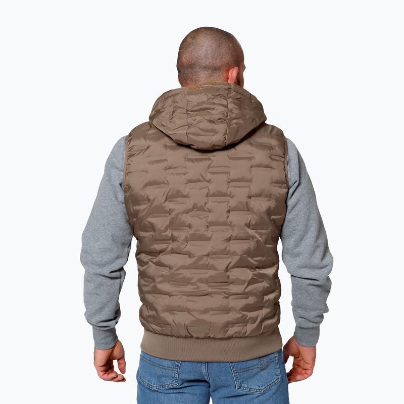 Vestă pentru bărbați Pitbull West Coast Eclipse Hooded Padded coyote brown 3
